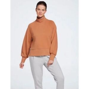 CALIA By Carrie Underwood French Terry Mock Neck Pullover